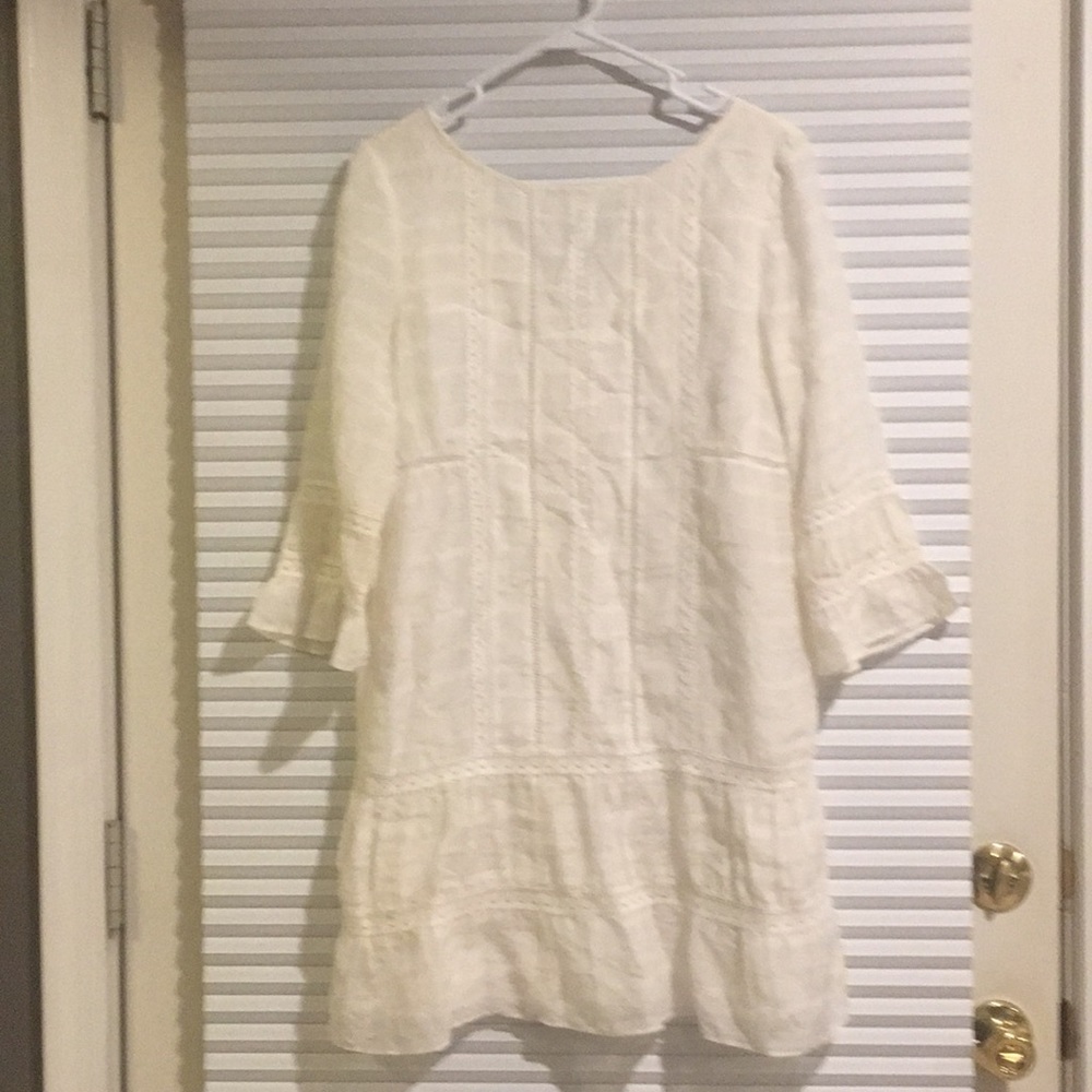 Cream Tibi lace dress